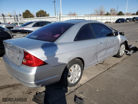 2002 Honda Civic EX with VIN 1HGEM21912L047222, listed as a Copart auction lot 87010634 with 0 mi miles and Salvage Title. Bid and sale history available at carsss.com. Image 3.