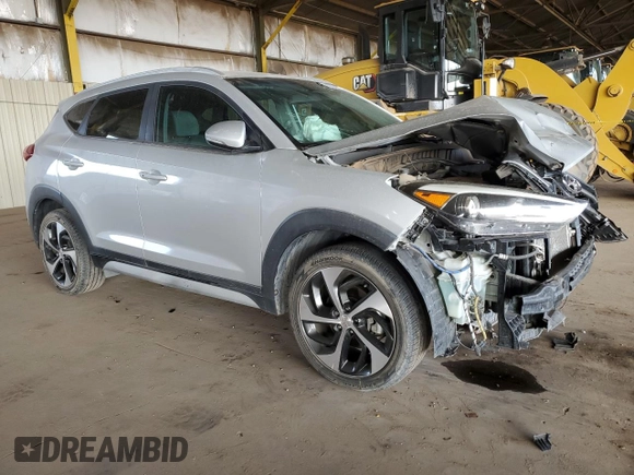 2018 Hyundai Tucson Sport with VIN KM8J33AL5JU800370, listed as a Copart auction lot 43791625 with 0 mi miles and Salvage Title. Bid and sale history available at carsss.com. Image 4.