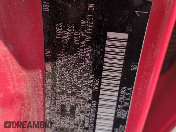 2007 Toyota Tundra SR5 with VIN 5TFRT54117X015140, listed as a Copart auction lot 55994565 with 108,513 mi miles and Salvage title. Bid and sale history available at DreamBid. Image 12.