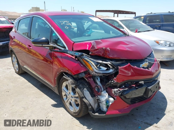 2017 Chevrolet Bolt EV LT z VIN 1G1FW6S08H4182035, wystawiony jako IAAI lot #42733486 z przebiegiem 54 476 mil mil oraz . Historia ofert i sprzedaży dostępna na DreamBid. Obrazek 1.