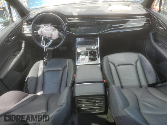 2020 Audi Q7 Premium with VIN WA1AJAF7XLD008996, listed as a Copart auction lot 55424545 with 30,734 mi miles and Salvage title. Bid and sale history available at DreamBid. Image 8.