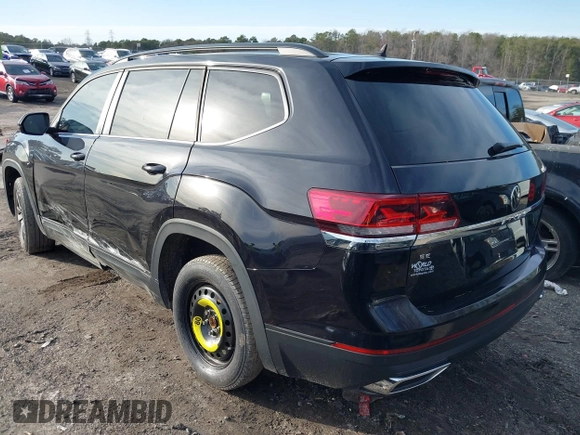 2021 Volkswagen Atlas SE with VIN 1V2DP2CA5MC545191, listed as a IAAI auction lot 41464429 with 90,350 mi miles and . Bid and sale history available at DreamBid. Image 3.