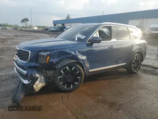 2024 Kia Telluride SX with VIN 5XYP54GC8RG540002, listed as a Copart auction lot 61476405 with 6,831 mi miles and Clean title. Bid and sale history available at DreamBid. Image 1.