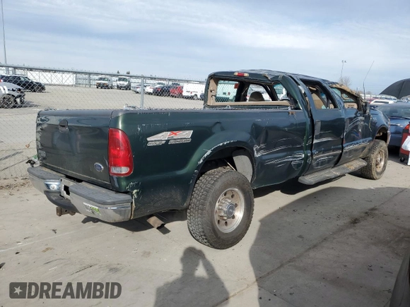 1999 Ford Super Duty F-250 XL with VIN 1FTNW21S6XED97050, listed as a Copart auction lot 45751325 with 122,662 mi miles and Salvage Title. Bid and sale history available at carsss.com. Image 3.