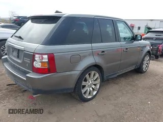 2008 Land Rover Range Rover Sport SC with VIN SALSH23458A135906, listed as a IAAI auction lot 41553624 with 169,459 mi miles. Bid and sale history available at carsss.com. Image 4.