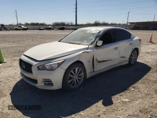 2017 Infiniti Q50 3.0t Premium with VIN JN1EV7AP6HM734712, listed as a Copart auction lot 49646445 with 115,814 mi miles and Salvage Title. Bid and sale history available at carsss.com. Image 1.