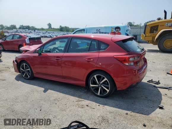 2020 Subaru Impreza Special Sports with VIN 4S3GTAM65L3731133, listed as a Copart auction lot 60515585 with 41,012 mi miles and Salvage title. Bid and sale history available at DreamBid. Image 2.