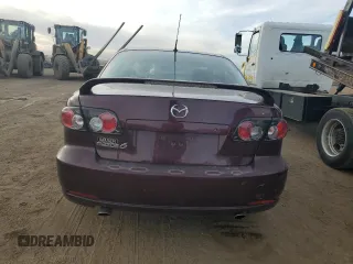 2008 Mazda 6 i Sport VE with VIN 1YVHP80C285M21606, listed as a Copart auction lot 84184734 with 156,097 mi miles and Salvage Title. Bid and sale history available at carsss.com. Image 6.