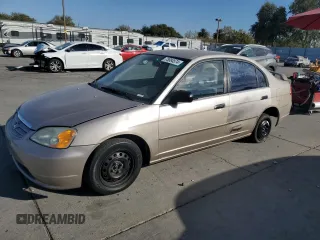 2001 Honda Civic LX with VIN 2HGES15531H611696, listed as a Copart auction lot 73084574 with 187,311 mi miles and Salvage Title. Bid and sale history available at carsss.com. Image 1.