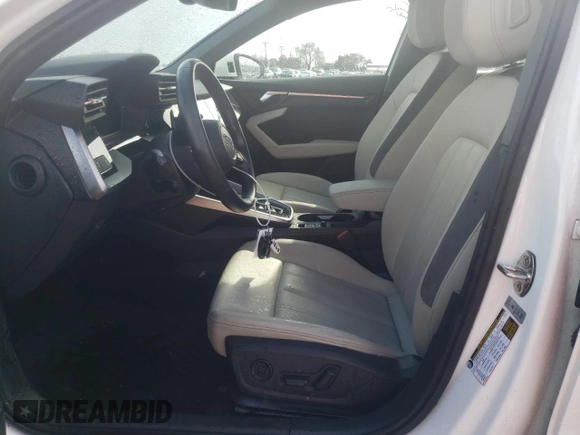 2022 Audi A3 Premium with VIN WAUGUDGY0NA061028, listed as a Copart auction lot 40925524 with 14,771 mi miles. Bid and sale history available at carsss.com. Image 7.