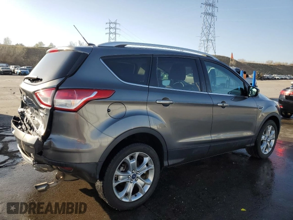 2014 Ford Escape Titanium with VIN 1FMCU9J93EUA77136, listed as a Copart auction lot 52454785 with 154,607 mi miles and Salvage Title. Bid and sale history available at carsss.com. Image 3.