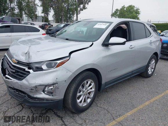 2020 Chevrolet Equinox LT z VIN 3GNAXKEV0LS602546, wystawiony jako IAAI lot #42167601 z przebiegiem 33 245 mil mil oraz . Historia ofert i sprzedaży dostępna na DreamBid. Obrazek 2.