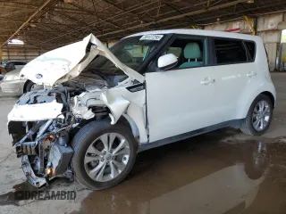 2016 Kia Soul + z VIN KNDJP3A57G7384937, wystawiony jako Copart lot #59127295 z przebiegiem 46 474 mil mil oraz Szkoda całkowita • Salvage title. Historia ofert i sprzedaży dostępna na DreamBid. Obrazek 1.