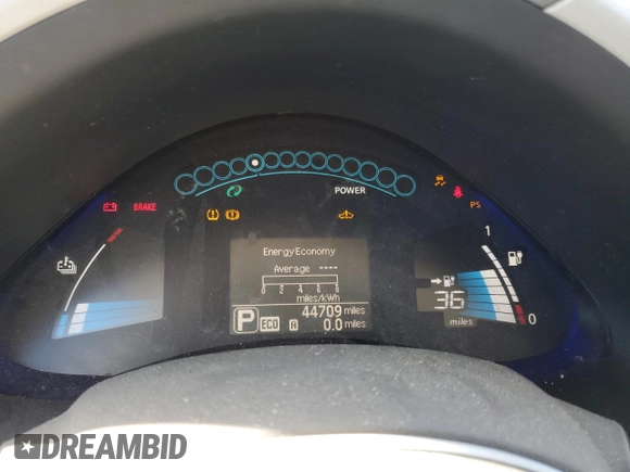 2016 Nissan LEAF S with VIN 1N4BZ0CP4GC305314, listed as a Copart auction lot 88545795 with 44,709 mi miles and Clean Title. Bid and sale history available at carsss.com. Image 9.