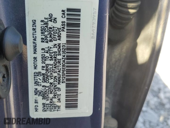 2010 Pontiac Vibe w/1SA with VIN 5Y2SP6E80AZ416231, listed as a Copart auction lot 69655274 with 228,761 mi miles and Salvage Title. Bid and sale history available at carsss.com. Image 14.