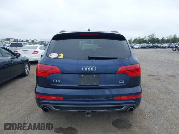 2013 Audi Q7 3.0L TDI Prestige with VIN WA1WMBFE2DD006596, listed as a IAAI auction lot 41879103 with 118,956 mi miles. Bid and sale history available at carsss.com. Image 16.