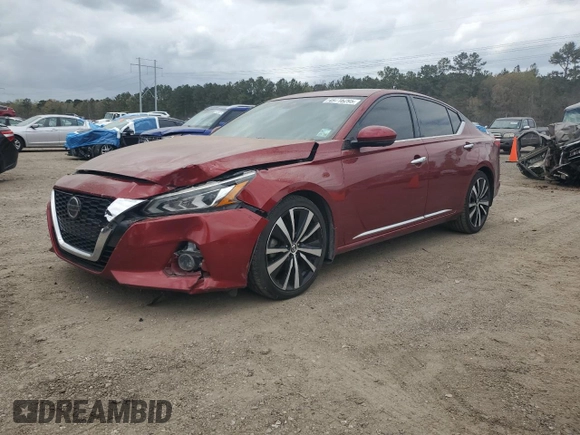 2019 Nissan Altima 2.5 Platinum with VIN 1N4BL4FV1KC156064, listed as a Copart auction lot 49716295 with 92,319 mi miles and Salvage Title. Bid and sale history available at carsss.com. Image 1.