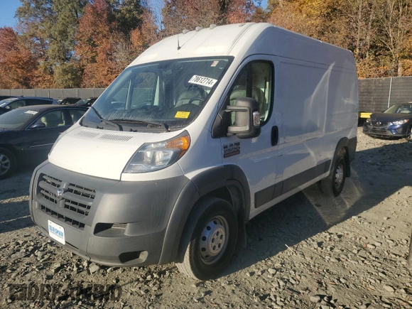 2014 Ram ProMaster Cargo with VIN 3C6TRVCG8EE123804, listed as a Copart auction lot 78612714 with 223,344 mi miles and Clean Title. Bid and sale history available at carsss.com. Image 1.