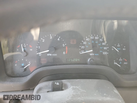 1997 Jeep Wrangler SE with VIN 1J4FY29PXVP411817, listed as a Copart auction lot 48755615 with 125,284 mi miles and Salvage Title. Bid and sale history available at DreamBid. Image 9.