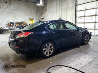 2012 Acura TL Tech Auto with VIN 19UUA8F54CA015858, listed as a Copart auction lot 46478045 with 202,380 mi miles and Salvage Title. Bid and sale history available at carsss.com. Image 3.