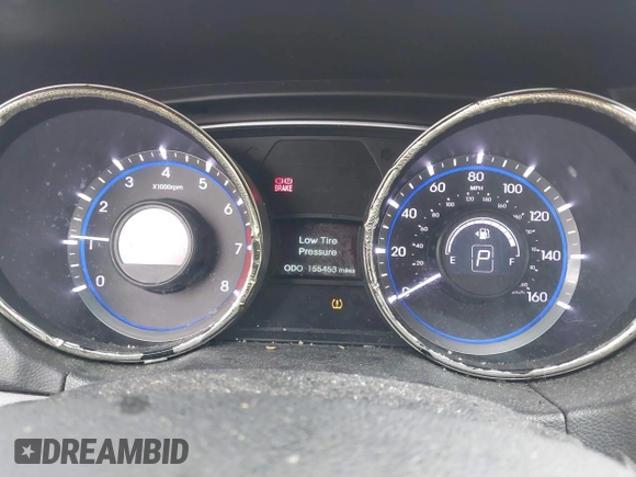2013 Hyundai Sonata GLS with VIN 5NPEB4AC0DH720603, listed as a IAAI auction lot 41563302 with 155,453 mi miles and . Bid and sale history available at carsss.com. Image 7.