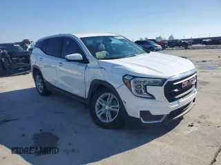 2023 GMC Terrain SLE with VIN 3GKALMEG2PL166613, listed as a Copart auction lot 89016215 with 14,073 mi miles and Salvage Title. Bid and sale history available at DreamBid. Image 4.