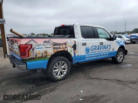 2015 Ford F-150 XLT with VIN 1FTEW1EG3FFA56276, listed as a Copart auction lot 58434115 with 200,208 mi miles and Salvage title. Bid and sale history available at DreamBid. Image 3.