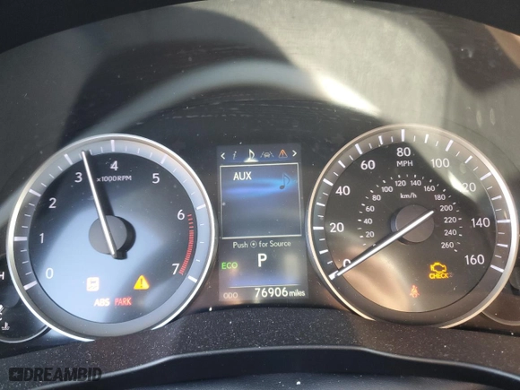 2016 Lexus ES 350 with VIN 58ABK1GG4GU029584, listed as a Copart auction lot 48529705 with 76,906 mi miles and Salvage Title. Bid and sale history available at carsss.com. Image 9.