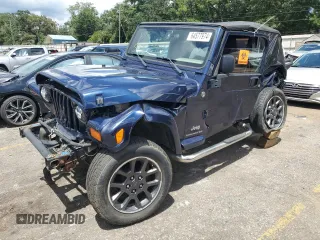 2006 Jeep Wrangler Unlimited LWB with VIN 1J4FA44S36P766549, listed as a Copart auction lot 64577974 with 0 mi miles and Salvage Title. Bid and sale history available at carsss.com. Image 1.