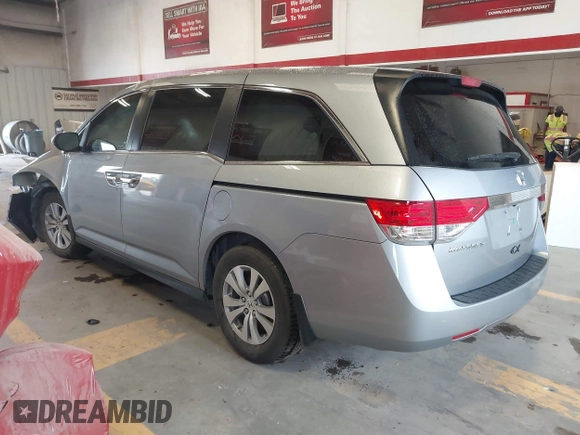 2017 Honda Odyssey EX-L with VIN 5FNRL5H61HB022588, listed as a IAAI auction lot 41716336 with 34,079 mi miles and . Bid and sale history available at DreamBid. Image 3.