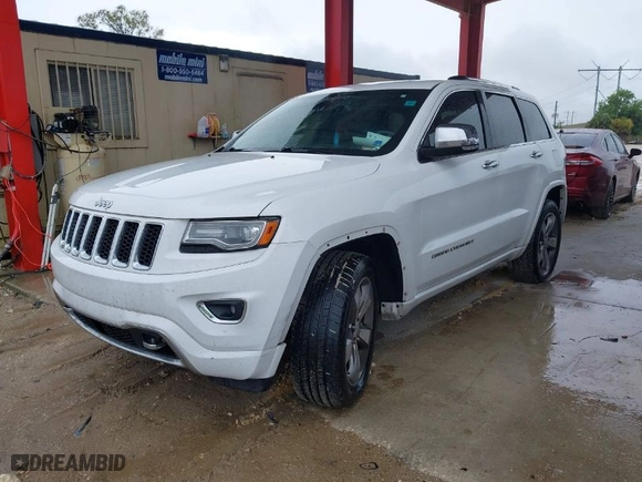 2014 Jeep Grand Cherokee Overland with VIN 1C4RJFCT4EC337564, listed as a IAAI auction lot 41982886 with 191,412 mi miles. Bid and sale history available at carsss.com. Image 2.