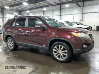 2011 Kia Sorento EX with VIN 5XYKUDA27BG036723, listed as a Copart auction lot 50180075 with 209,861 mi miles and Salvage Title. Bid and sale history available at carsss.com. Image 4.