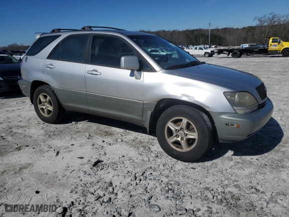 2000 Lexus RX 300 with VIN JT6GF10U6Y0050216, listed as a Copart auction lot 46431445 with 217,169 mi miles and Salvage Title. Bid and sale history available at carsss.com. Image 4.