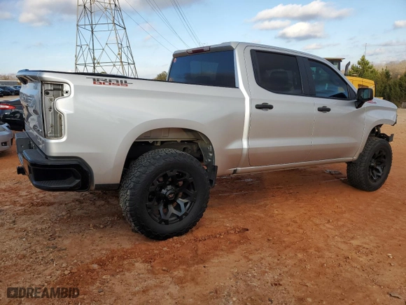 2019 Chevrolet Silverado 1500 Custom Trail Boss with VIN 3GCPYCEF4KG120324, listed as a Copart auction lot 85296344 with 62,491 mi miles and Salvage Title. Bid and sale history available at carsss.com. Image 3.