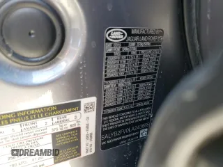 2020 Land Rover Range Rover Velar S with VIN SALYB2FV0LA243665, listed as a Copart auction lot 65432955 with 49,129 mi miles and Salvage title. Bid and sale history available at DreamBid. Image 13.