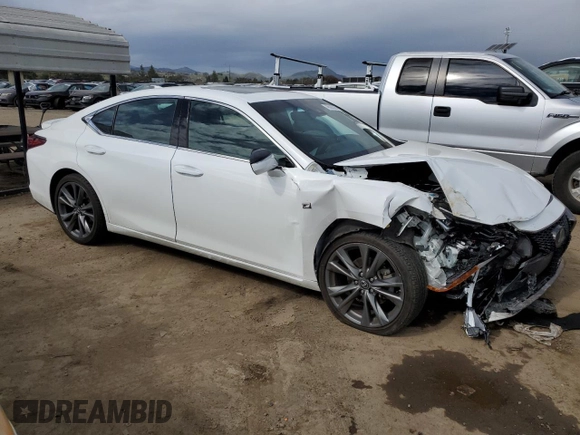 2019 Lexus ES with VIN 58ABZ1B17KU007408, listed as a Copart auction lot 46005325 with 50,084 mi miles and Salvage Title. Bid and sale history available at carsss.com. Image 4.