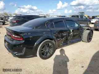 2021 Dodge Charger SRT Hellcat Redeye Widebody with VIN 2C3CDXL94MH659323, listed as a Copart auction lot 85601444 with 0 mi miles and Salvage Title. Bid and sale history available at carsss.com. Image 3.