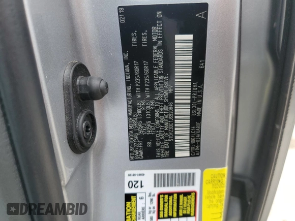 2018 Toyota Sienna XLE Auto Access Seat with VIN 5TDYZ3DC1JS920846, listed as a Copart auction lot 54431585 with 73,182 mi miles and Salvage Title. Bid and sale history available at DreamBid. Image 14.