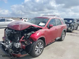 2024 Nissan Pathfinder SL with VIN 5N1DR3CAXRC205300, listed as a IAAI auction lot 41497428 with 25,583 mi miles. Bid and sale history available at carsss.com. Image 6.