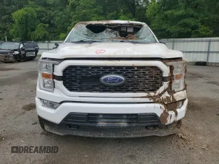 2022 Ford F-150 XL with VIN 1FTFW1E58NKD55917, listed as a Copart auction lot 54218595 with 64,488 mi miles and Salvage title. Bid and sale history available at DreamBid. Image 5.