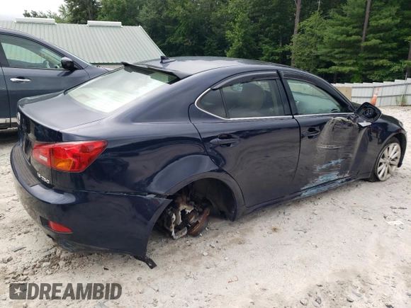 2008 Lexus IS 250 with VIN JTHCK262382023816, listed as a Copart auction lot 64616625 with 175,918 mi miles and Clean title. Bid and sale history available at DreamBid. Image 3.