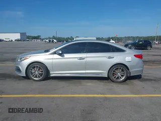 2015 Hyundai Sonata Sport with VIN 5NPE34AB0FH084580, listed as a IAAI auction lot 42150153 with 159,633 mi miles and . Bid and sale history available at carsss.com. Image 15.