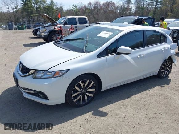 2015 Honda Civic EX-L with VIN 19XFB2F96FE255743, listed as a IAAI auction lot 42083156 with Not Provided miles and . Bid and sale history available at DreamBid. Image 2.