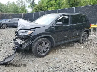 2019 Honda Passport EX-L with VIN 5FNYF8H5XKB016100, listed as a Copart auction lot 56113375 with 57,655 mi miles and Salvage title. Bid and sale history available at DreamBid. Image 1.