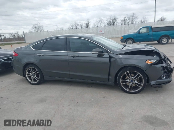 2015 Ford Fusion Titanium with VIN 3FA6P0K95FR181919, listed as a IAAI auction lot 41744443 with 127,572 mi miles. Bid and sale history available at carsss.com. Image 13.