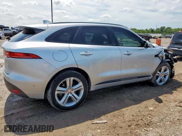 2017 Jaguar F-Pace 35t R-Sport with VIN SADCL2BV1HA080511, listed as a Copart auction lot 58435845 with 78,926 mi miles and Salvage title. Bid and sale history available at DreamBid. Image 3.