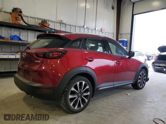 2019 Mazda CX-3 Grand Touring with VIN JM1DKFD70K0451020, listed as a Copart auction lot 45999475 with 48,725 mi miles and Salvage Title. Bid and sale history available at carsss.com. Image 3.
