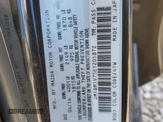 2014 Mazda 3 i Touring with VIN JM1BM1V75E1201872, listed as a Copart auction lot 55922305 with 118,931 mi miles and Salvage title. Bid and sale history available at DreamBid. Image 13.