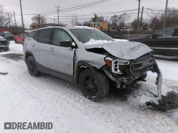 2022 GMC Terrain AT4 with VIN 3GKALYEV8NL238692, listed as a IAAI auction lot 41600473 with 35,768 mi miles and . Bid and sale history available at DreamBid. Image 1.