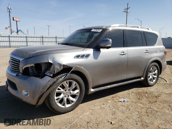 2013 Infiniti QX56 with VIN JN8AZ2NE6D9041684, listed as a Copart auction lot 73766054 with 153,777 mi miles and Salvage Title. Bid and sale history available at carsss.com. Image 1.
